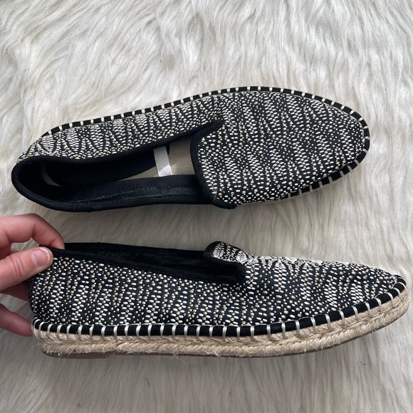 Target Universal Thread Black Cream Espadrilles Size 8.5 - Picture 1 of 9